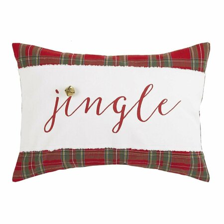 PUESTA EN ESCENA 14 x 20 in. Jingle Embroidered Perfect Poly Filled Hook Pillow PU3673703